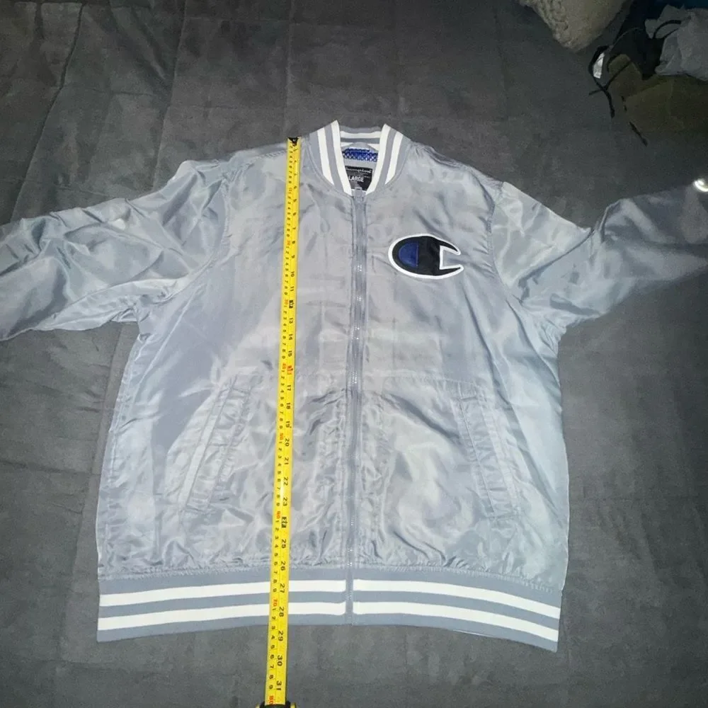 Champion Men's Silver Varsity Lightweight Jacket size XL - Picture 7 of 10